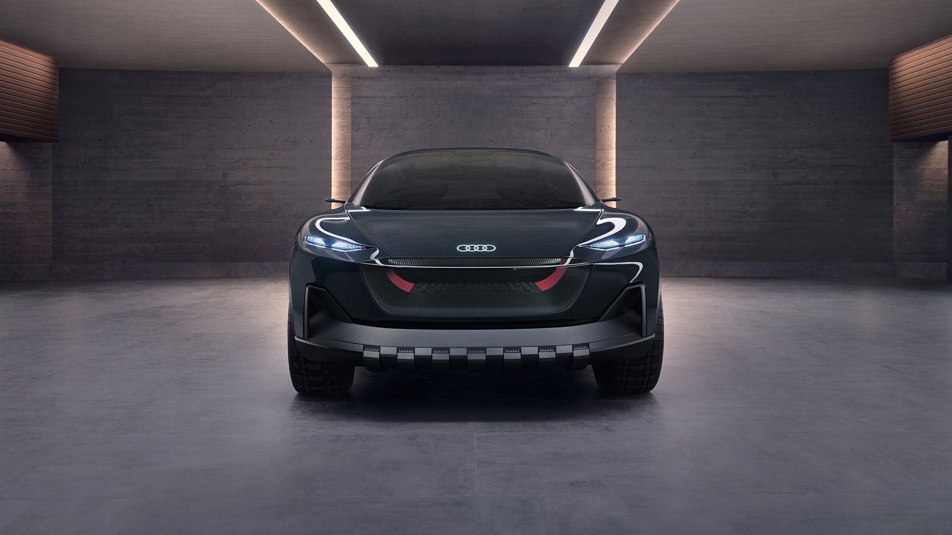 Frontansicht des Audi activesphere concept.