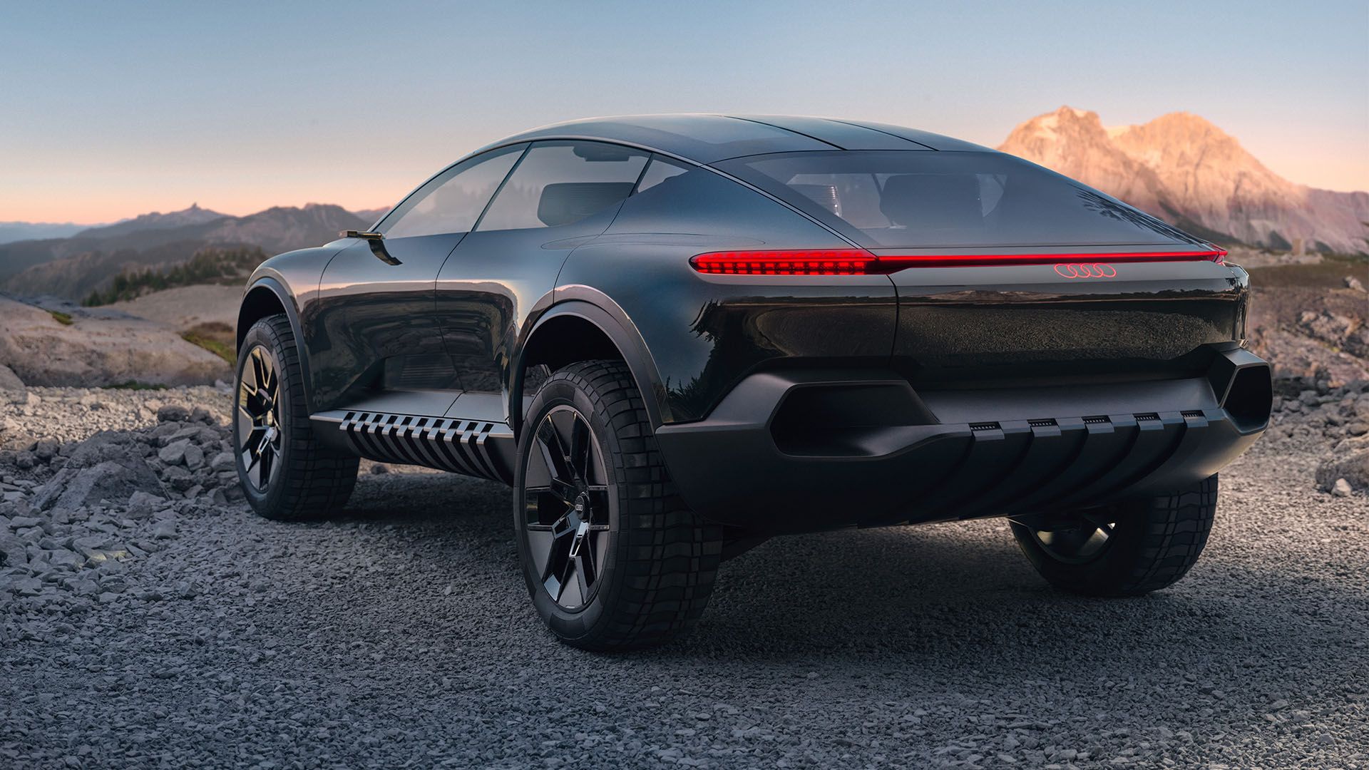 Rear view of the Audi activesphere concept.