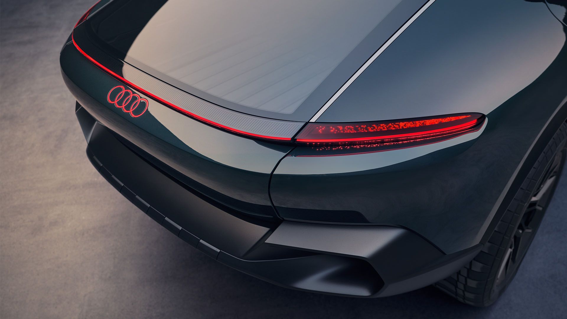 Rear view of the Audi activesphere concept.