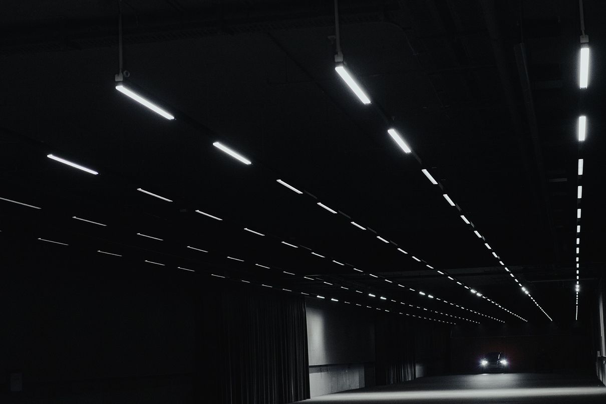 Vue du tunnel de lumière.