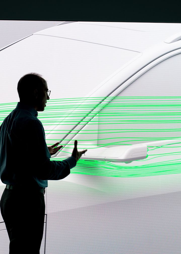 Virtuelle Außenspiegel am Audi e-tron.