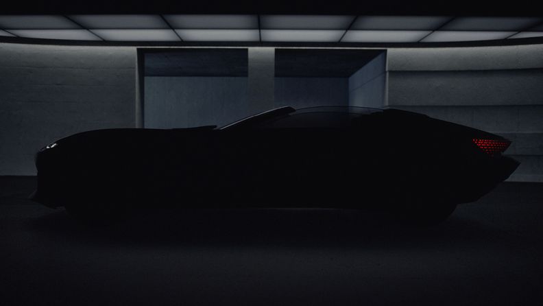 Silhouet van de Audi skysphere concept