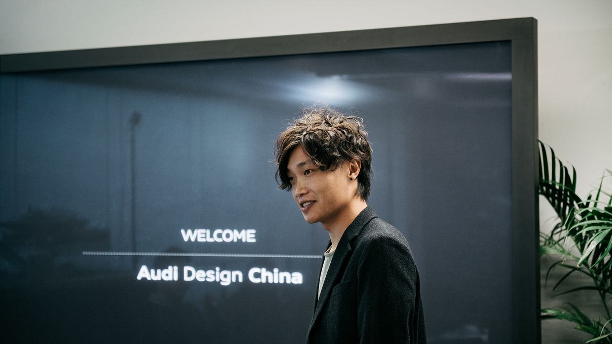 Yunzhou Wu at Audi Design China. 