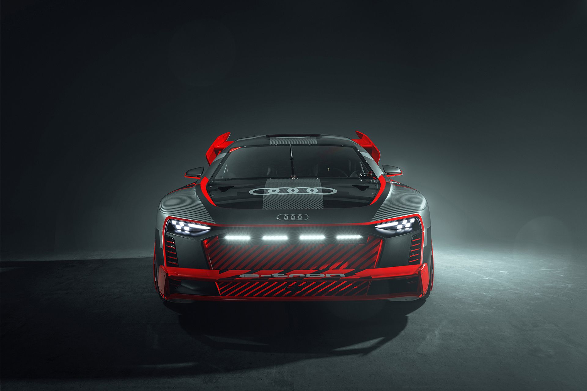 While it normally takes one to one-and-a-half years to design a car, the Audi S1 e-tron quattro Hoonitron was created in only four weeks. 