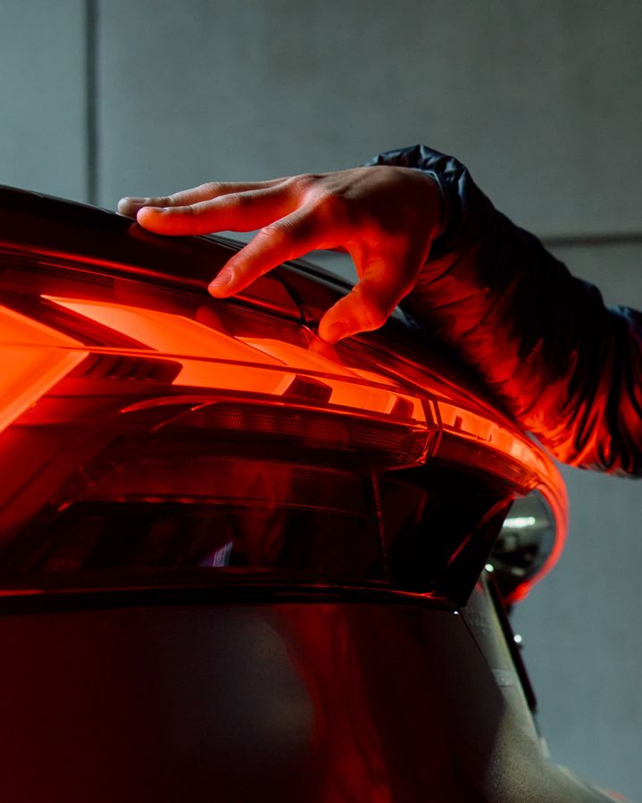 Tail light of the Audi e-tron GT quattro.