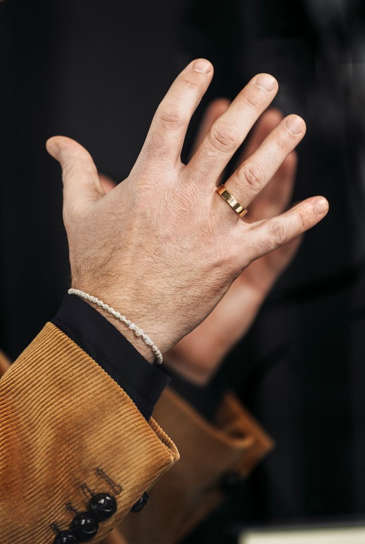 A closeup of gesticulating hands.