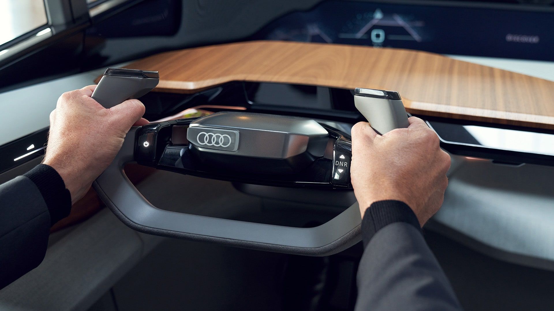 Audi AI:ME steering wheel