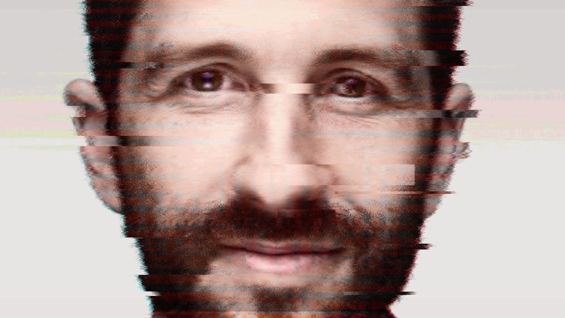 Ekran titreme filtresi kullanılan bir Tristan Harris portresi.