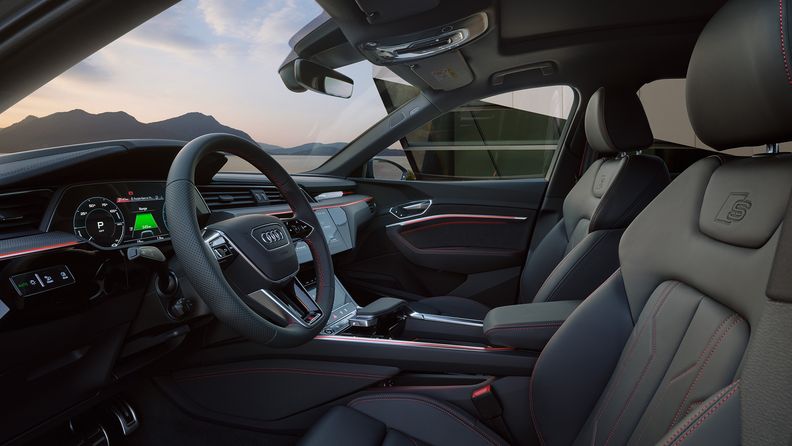 The interior of the Audi Q8 e-tron