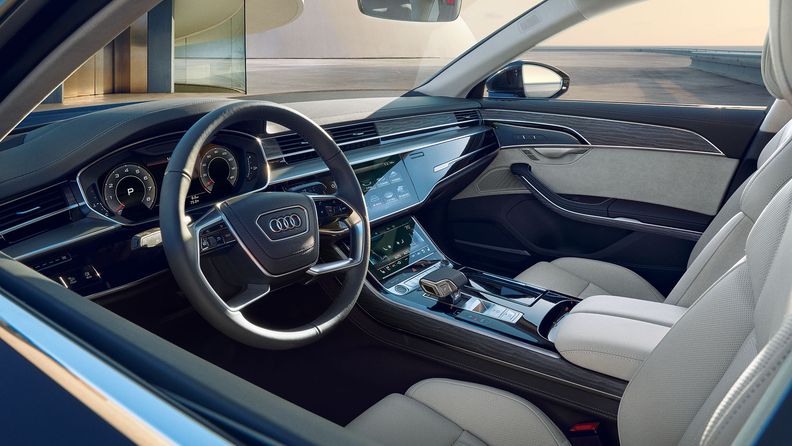 A view of the Audi A8 interior 