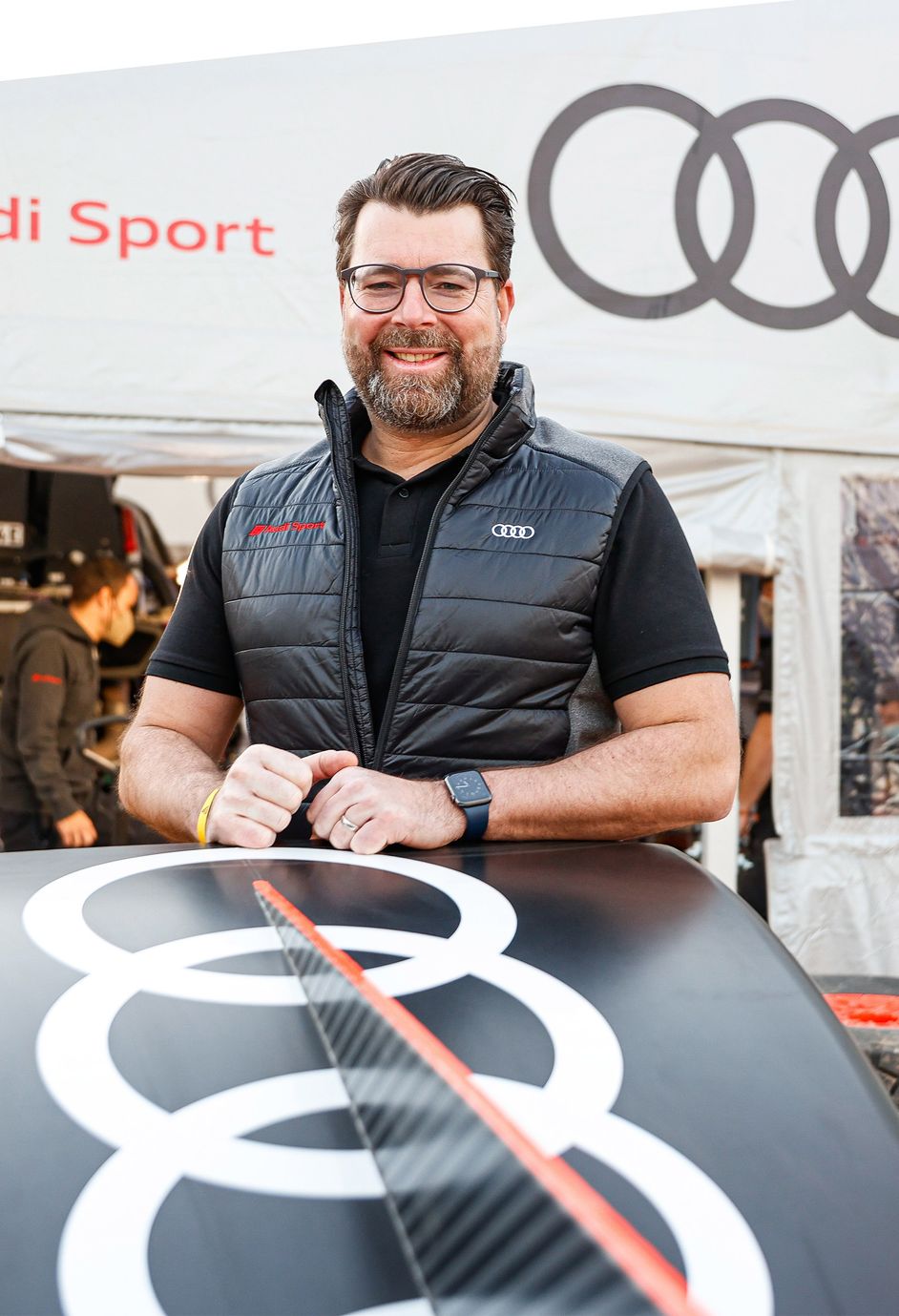 Portret van Oliver Hoffmann, lid van de raad van bestuur van Audi Sport