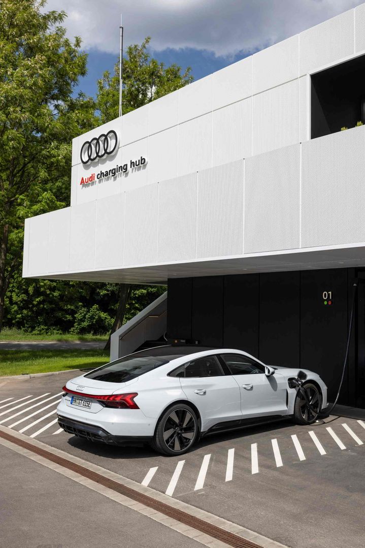 Audi charging hub in Nuremberg.