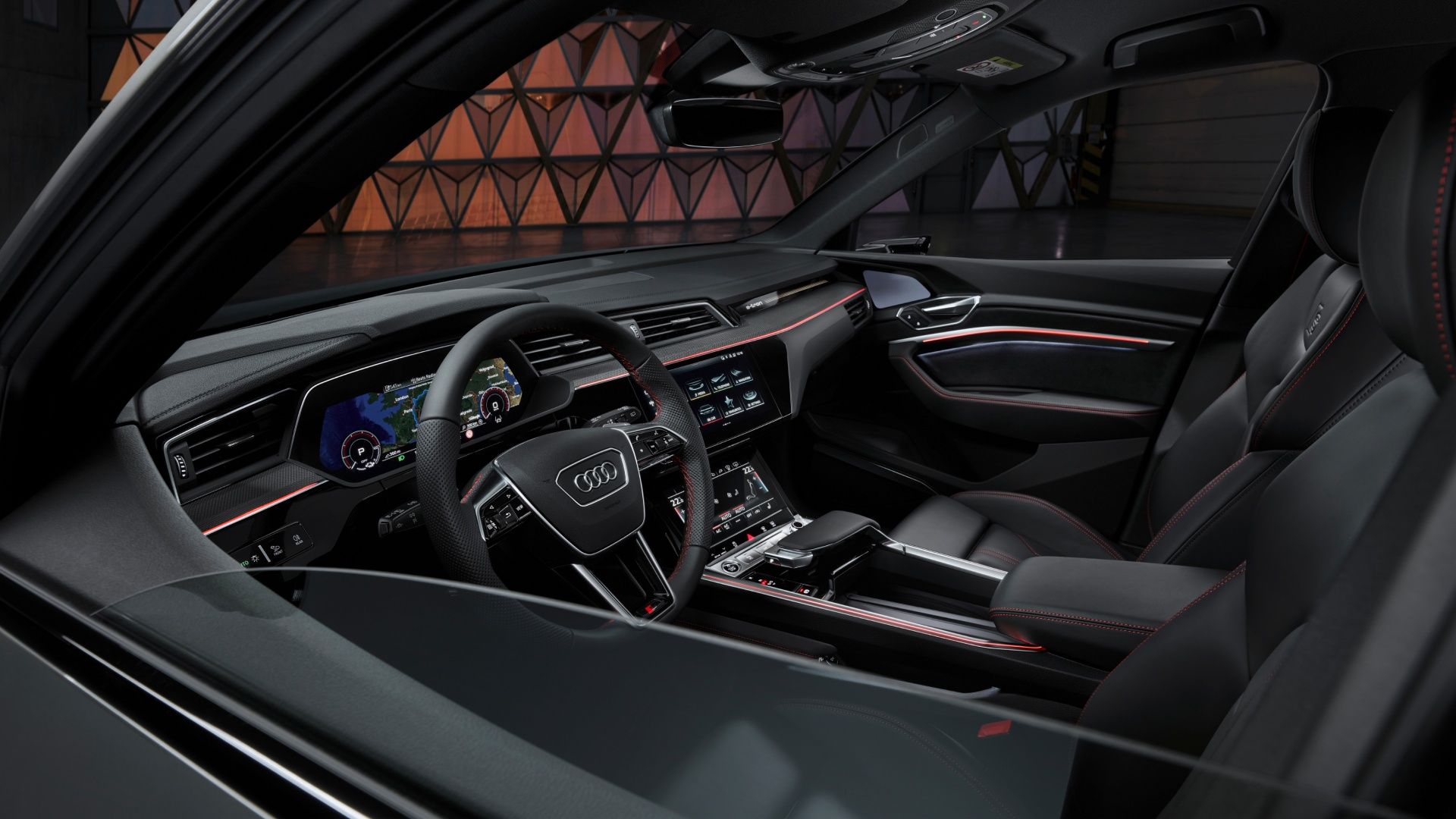 Interior of the Audi Q8 e-tron